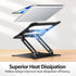 Urmust 10-15.6"(Black) Laptop Notebook Stand Holder Adjustable Laptop Stand Portable Computer Riser Compatible