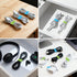 Cbfoeyk 24 5Inch (4 Pcs Silicone Cable Ties, Wire Cord Organizer, Cord Ties Reusable Cable Organizer Cable Management