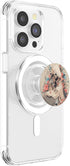 Librarian Skeleton Gothic PopSockets PopGrip for MagSafe - Book Reading Lover Beige
