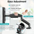 MOUNT PRO Single Monitor Desk Mount - Articulating Gas Spring Arm for 13 to 32 Inch LCD Monitors