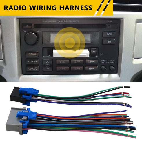 71-2003-1 TRAILBLAZER 2003 2004 2005 2006 2007 2008 2009,XSPANDER Car Stereo Radio Wiring Harness Plug Kit Replaces