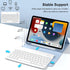 New Keyboard Case for iPad 10th Generation 2022 10.9 Inch, Smart Case with Detachable Wireless Bluetooth Keyboard, Soft
