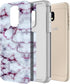 Rosebono Compatible with Samsung Galaxy J7 Case, Hybrid Graphic Colorful Armor Case for SM-J737, Purple Marble