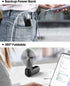 Gaiatop Portable Hand Held Fan, USB Rechargeable 2000mAh Battery, Foldable Mini Eyelash Fan for Girls, Travel (Black)