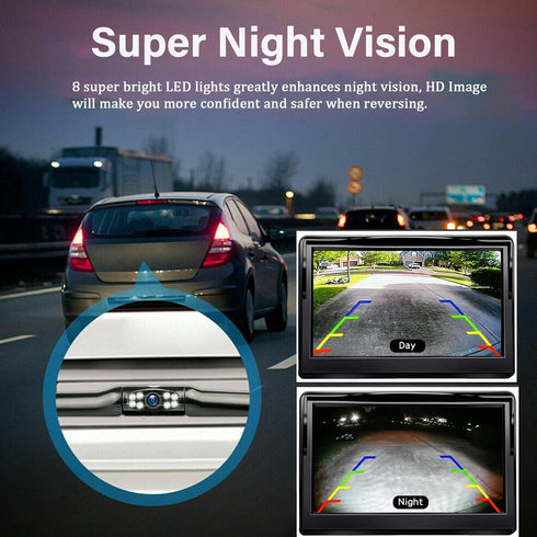 Kairiyard 170 License Plate Backup Camera, Waterproof View Rear View Reverse Camera Night Vision Back up Camera Systems