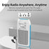 TOMASHI Preset MP3 Tiny Portable AM/FM Radio with DSP, Auto Scan & Channels, Stereo Headphone Output, Micro SD Player
