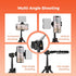 VK10 Vlogging Kit for Smartphone, Fill Light, Microphone, Phone Mount, Tripod, Bluetooth Remote Control