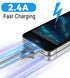 USB to 30 Pin Charging Cable (10 Feet) by Herfair - Nylon Braided USB Charging Cord Compatible with iPhone 4/4s/3G/3GS,