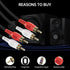 RCA Cable 6ft, 2RCA Male to 2RCA Male - Audio Stereo Subwoofer Cable for Home Theater, HDTV, Amplifiers, Hi-Fi Systems
