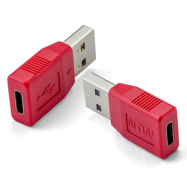 USB-A to USB-C Data Blocker USB Charger/Secure Charging USB Adapter, USB Condom for Blocking Data Sync/Protect Against