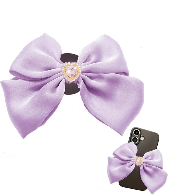Miitoomo Cute Bow Phone Grip Stands Bling Love Diamond Charm Phonegrip Holder Universal