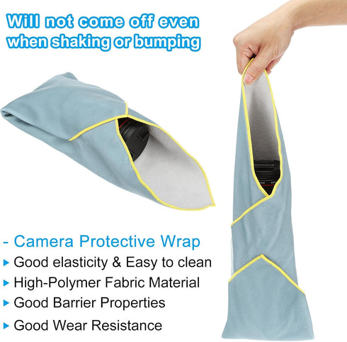 21.7" 21.7" PATIKIL Camera Protective Wrap, x Lens Protector Wrapper Magic Self-Adhesive Camera Wrap for Camera Lens