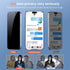 Fotbor Anti Spy Tempered Glass Kit for iPhone 15 Pro Max - Privacy Screen & Camera Lens Protector, Easy Installation,
