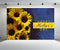 CHNYWORK 7ftx5ft Happy Mother's Day Backdrop Bouquet of Sunflowers with Happy Mother's Day
