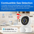 EVERSECU 2 Smoke & Gas Detection Home Security Camera with Sound Alarm & Real Time Alert, Humanoid Auto Tracking, Way