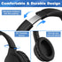 19.5Ft Extra Long Cord Headphones for TV PC with Volume Control, Wired Over Ear Earphones for Seniors