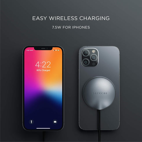 Satechi USB C Magnetic Wireless Charging Cable - Compatible with iPhone 16 Pro Max/16 Pro/15 Pro Max and More