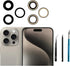 3pcs/Set Rear Camera Lens Replacement for iPhone 15 Pro Max with Pre-Installed Adhesive, Repair Tool Kit & Anti-Lens