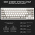 Generic 65 Wired RGB Gaming Membrance Keyboard. Percent Mini Creamy LED Computer Keyboard .Small Ergonomic Clicky