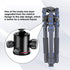 Manbily Ball Head Tripod Head - 360° Panoramic Monopod with Metal Aluminum Body, Extra Arca Swiss Plate, 17.6lbs Load