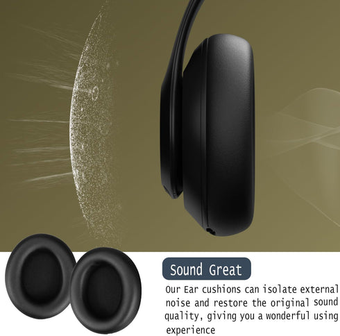 Replacement Ear Pads for Beats Studio Pro, Soft Protein Leather & Memory Foam Earpads for Headphones Accessories