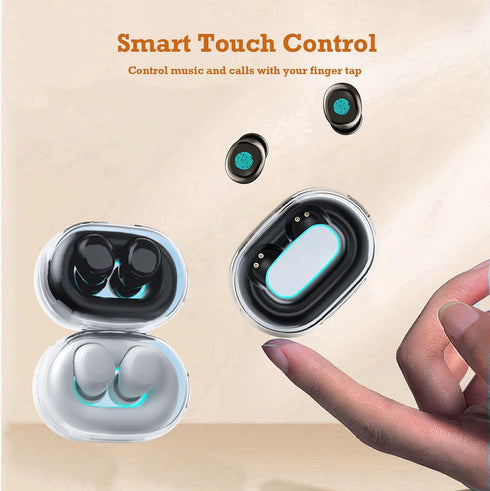 Mini Small Bluetooth Earbuds, Invisible Wireless for Small Ear Canals, Discreet Hidden Earbuds for Small Ears