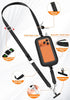 takyu 4-in-1 Clip and Go Strap for Phone with Wallet Crossbody, Adjustable Phone Lanyard with Detachable RFID Wallet