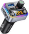Syncwire Bluetooth 5.4 FM Transmitter Car Adapter 42W, Light Switch, Stronger Dual-mic, HiFi Bass Sound, Fast Charging,