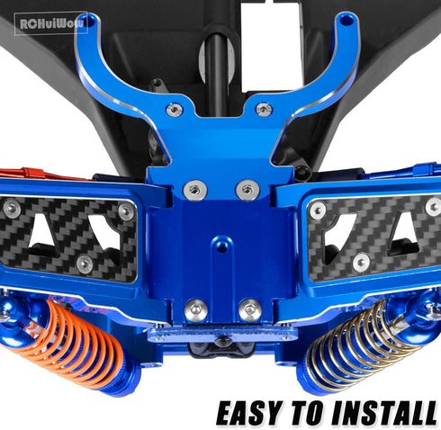 RCHuiWow 1/10 4WD,Stampede 4WD,Alloy #6830X,Navy RC Bulkhead Upgreades Part for Slash Aluminum Front Lower Bulkhead