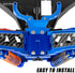 RCHuiWow 1/10 4WD,Stampede 4WD,Alloy #6830X,Navy RC Bulkhead Upgreades Part for Slash Aluminum Front Lower Bulkhead