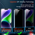 Ferilinso Privacy Screen Protector for iPhone 14 Plus & 13 Pro Max - 2 Pack, 9H Anti-Spy Tempered Glass & Camera Lens