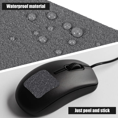 lasuroa 4pcs Phone Grip Tapes, Anti-Slip Cellphone & Mouse Rubber Stickers Patches Waterproof Whole Sheet Non Slip