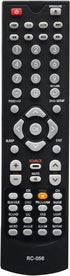 RC-056 Replacement Remote for Coby TV Models TFDVD1995S2, TFDVD1595S3, TFDVD2495, and More