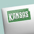 Green Glitter Kansas Musical Movie Quote Sticker for Water Bottle - Cute Vinyl Decal for Laptops - Pop Culture Gift