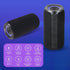 Mega Magnaboom Small Bluetooth Speaker, Portable 5.0 Waterproof Speaker with LED Lights, Enhanced Bass for