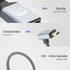 RIIEYOCA 4K Cable,90 4K etc.(20cm) Micro HDTV to HDTV Adapter Degree Up Angle Micro Male to Female Aluminum Short Nylon