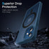 JETech iPhone 12 Mini Case 5.4" - Slim Shockproof MagSafe Compatible Cover with Translucent Matte Back (Blue)