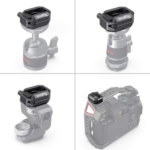 SmallRig Universal Cold Shoe Mount 2797, Multi-Functional Shoe Adapter for DSLR Camera Rig, Microphone, LED Light with