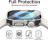 11/10 42mm, 2 Pack JETech Bling Diamond Case with Screen Protector for Apple Watch Series Overall Protective Cover