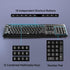 Redragon 2.4G 10 BK7367 Wireless Keyboard, Full-Sized Ergonomic Wireless Computer Keyboard with Individual Multimedia