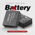 Action Camera Battery Pack, 1350mAh Rechargeable Battery (3-Pack) with USB Dual Charger for Sports Cameras