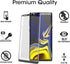 amFilm 3D Curved Tempered Glass Screen Protector for Samsung Galaxy Note 9, Full Coverage, Easy Install Tray, 2 Pack