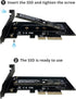 SIIG M.2 NGFF SSD to PCIe 3.0 x4 Card Adapter for 2230, 2242, 2260, 2280 M.2 SSDs (SC-M20014-S1)