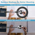 ChromLives Overhead Phone Mount with Ring Light - Flexible Articulating Arm for Video Recording, Top Down Camera Mount