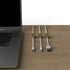 Gold Cable Anchors for Desk Organization | Premium Aluminum Cord Organizers | Charger & Cable Management Clips (3 Pack)