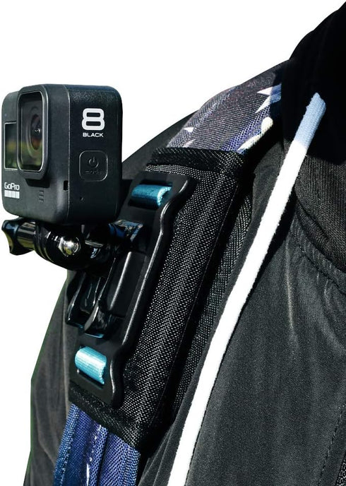 SUREWO Backpack Shoulder Strap Mount with Adjustable Shoulder Pad for GoPro Hero 12/11/10/9/8/7/6/5/4, DJI Osmo Action