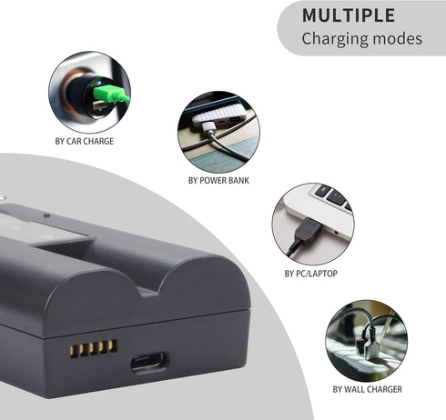 1 Pack Battery Replacement - For Video Ring-Doorbell Camera 1/2/3/4, Rechargeable Upgraded Cam Batteries (2nd & 3rd Gen)