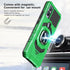 TJS Heavy Duty Drop Protection Case for Cricket Magic 5G & AT&T Propel 5G with Tempered Glass Screen Protector, Green