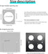 D Type Panel Mount Adapter Coupler, USB Type C 3.1 Female to Female Extension Converter for Data Transmission