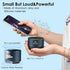XLeader A6 Small Bluetooth Speaker, IPX7 Waterproof Speaker with Lanyard, Custom Bass Radiator, Built in Mic, Mini Portable Wireless speaker for Phone Laptop Computer Car Home Shower Gifts, Black blue